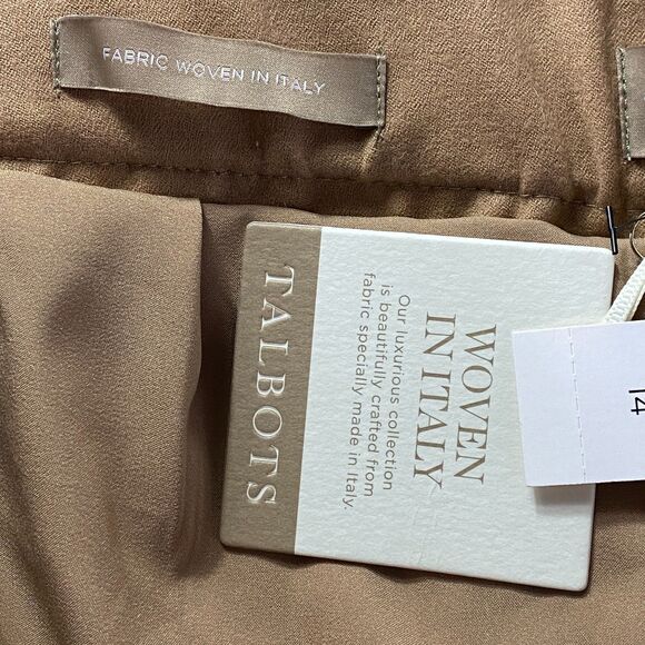 New Talbots Wool Woven In Italy Straight Leg Pant Women's Size 14 - Picture 7 of 9